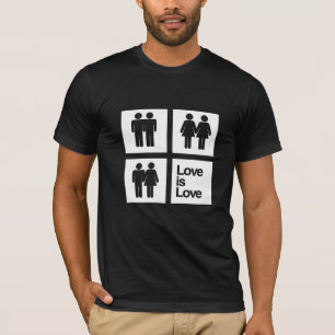 Liebe ist Liebe-Blöcke T-Shirt