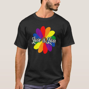 Liebe ist Liebe Blume Lgbt Schwul Lesbisch Mensche T-Shirt