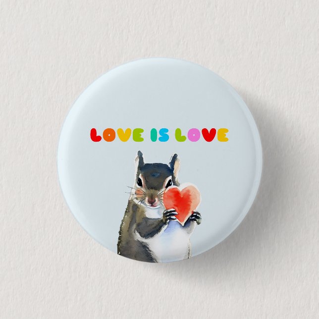 Liebe ist Liebe Button (Vorderseite)
