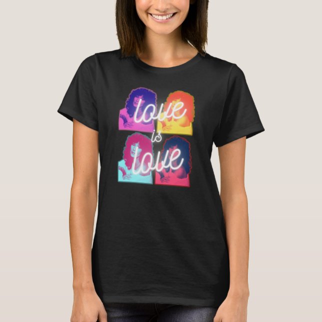 Liebe ist Liebe Cher LGBTQ Pride Monat T - Shirt (Vorderseite)