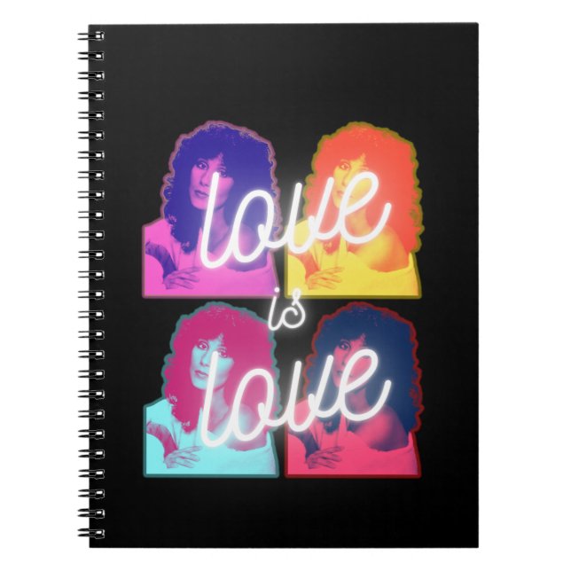 Liebe ist Liebe Cher LGBTQ Prix Monat Notebook Notizblock (Vorderseite)
