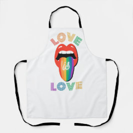 Liebe ist Liebe Cool farbige LGBTQ Monat Schürze