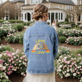 Liebe ist Liebe Denim Jacket von Frauen Jeansjacke