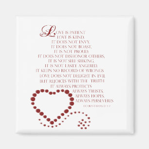 Liebe ist Liebe des Patienten ist Art 1 Korinther  Magnet