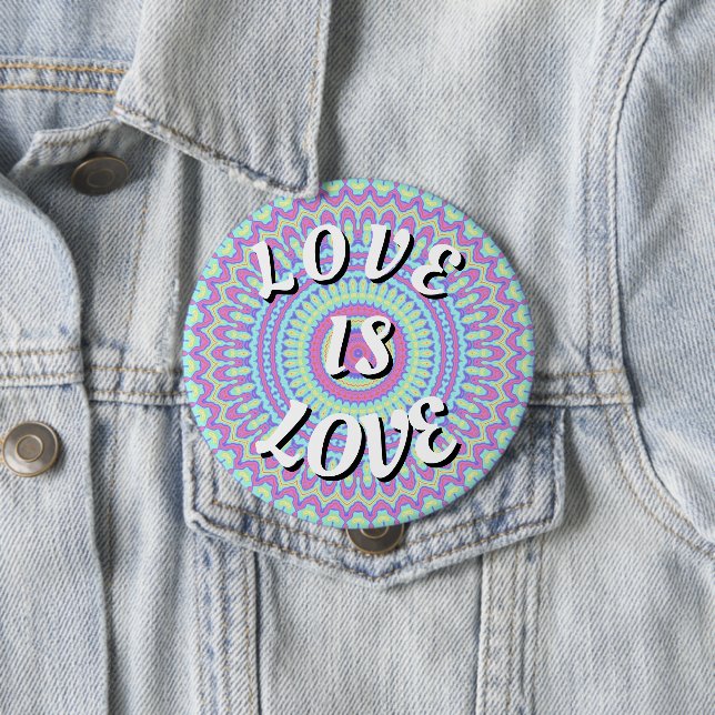 Liebe ist Liebe-Drucktaste Button (Beispiel)