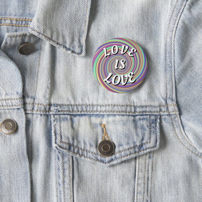 Liebe ist Liebe-Drucktaste Button (Beispiel)