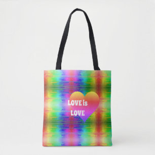Liebe ist Liebe farbenfroh Tasche