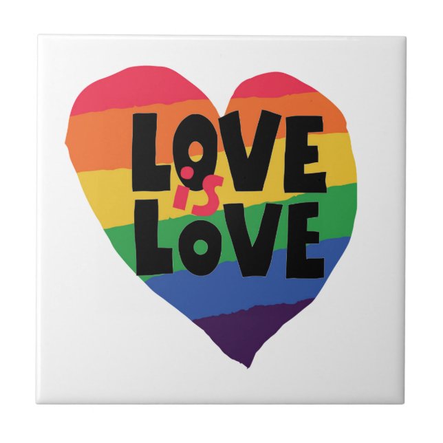 Liebe ist Liebe Fliese (Vorderseite)