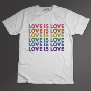 Liebe ist Liebe Gay Pride LGBT Allein Rainbow LGBT T-Shirt