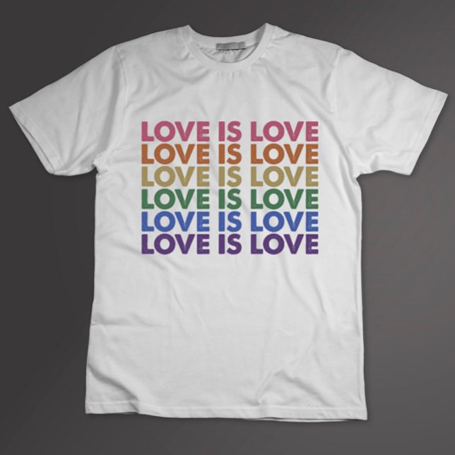 Liebe ist Liebe Gay Pride LGBT Allein Rainbow LGBT T-Shirt (Von Creator hochgeladen)