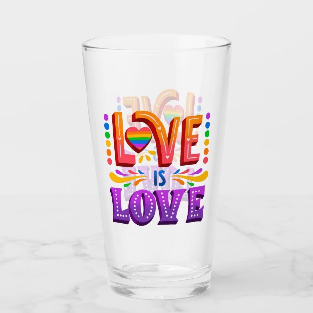 Liebe ist Liebe Glas (Vorderseite)