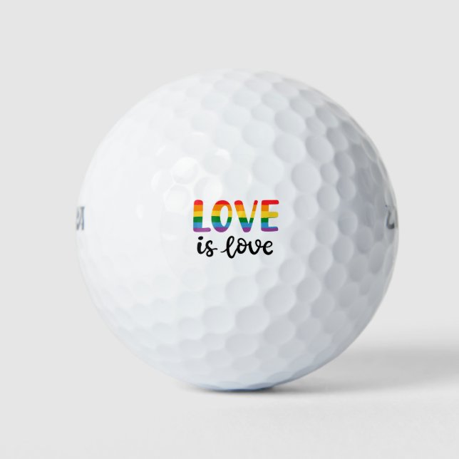Liebe ist Liebe Golfball (Vorderseite)