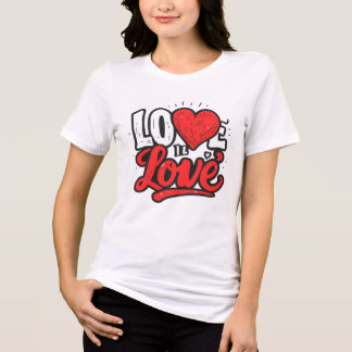 LIEBE IST LIEBE, Graffiti-Style Art Unisex Softsty Tri-Blend Shirt