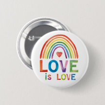 "Liebe ist Liebe" Hellroter Regenbogenfarben Gay P