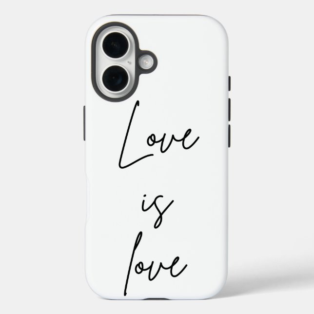 Liebe ist Liebe  iPhone 16 Hülle (Rückseite)