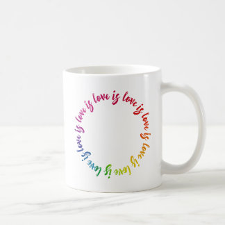 Liebe ist Liebe ist Lieberegenbogenkreis Kaffeetasse