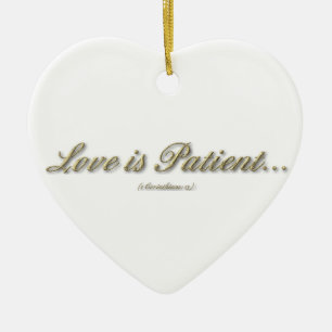Liebe ist, Liebe ist nette Verzierung geduldig Keramik Ornament