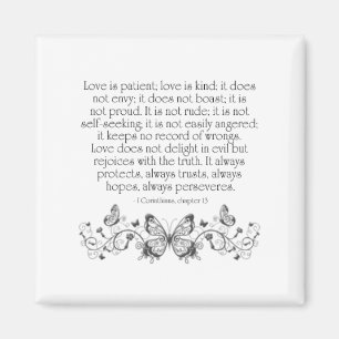 Liebe ist, Liebe ist netter Magnet geduldig