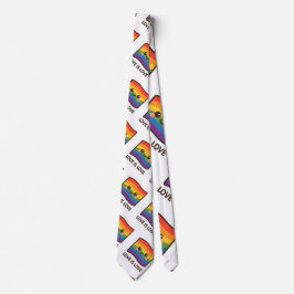 Liebe ist Liebe - Kawaii Rainbow Design Krawatte