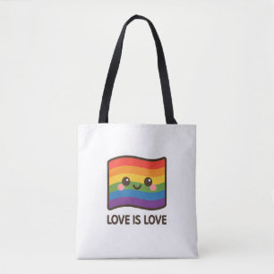 Liebe ist Liebe - Kawaii Rainbow Design Tasche
