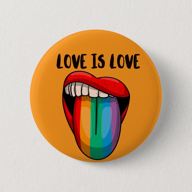 Liebe ist Liebe Knopf Button (Vorderseite)