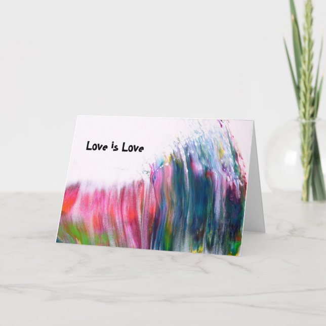 Liebe ist Liebe-leere Karte (Vorderseite)