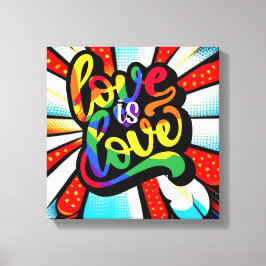 Liebe ist Liebe Leinwanddruck