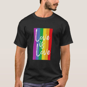 Liebe ist Liebe Lesbischer Gay Bisexuelle Stolz T-Shirt