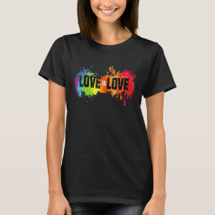 Liebe ist Liebe LGB Gay Lesbian Rainbow Prix Vinta T-Shirt