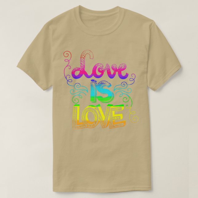Liebe ist Liebe LGB LGBQ Gay CSD 2 T-Shirt (Design vorne)