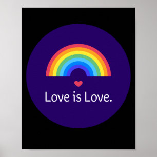 Liebe ist Liebe. LGBT+PRIDE. Que. Poster