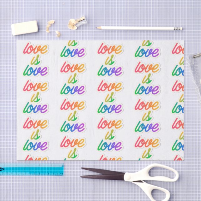 Liebe ist Liebe LGBT Seidenpapier (Handwerk)