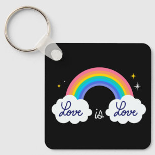 Liebe ist Liebe. LGBT+Stolz. Rainbow Schlüsselanhä Schlüsselanhänger