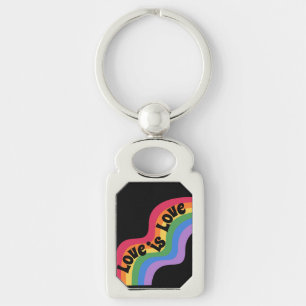 Liebe ist Liebe. LGBT+ Stolz. Regenbogen. Schlüsse Schlüsselanhänger