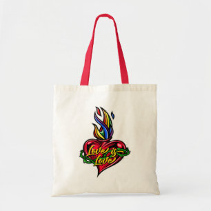 Liebe ist Liebe LGBTQ+ Heiliges Herz Tragetasche