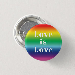 "Liebe ist Liebe" Lgbtq lgbt stolze Regenbogenfarb Button