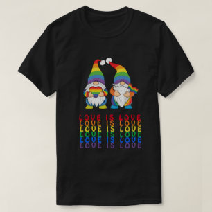 Liebe ist Liebe - LGBTQ - Männliche Gnomes Couple  T-Shirt