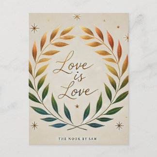 "Liebe ist Liebe-LGBTQ-Pride-Postkarte" Feiertagspostkarte
