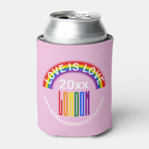 Liebe ist Liebe London Pride Gay Pride LGBT Rainbo Dosenkühler
