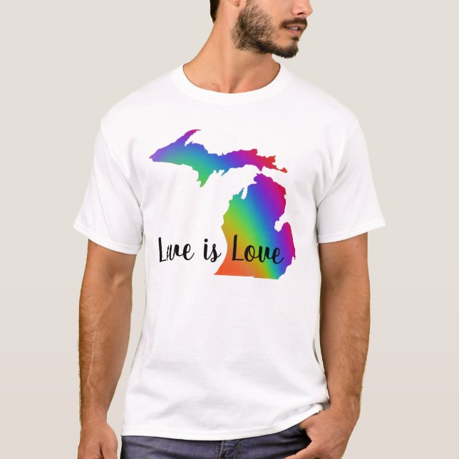 Liebe ist Liebe | Michigan-Preis T-Shirt (Vorderseite)