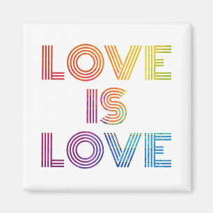 Liebe ist Liebe Moderne Streifen Magnet