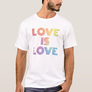 Liebe ist Liebe| Moderne Streifen T-Shirt