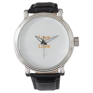 Liebe ist Liebe orange blauer Stolz LGBTQ Gay Armbanduhr