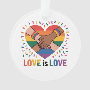 Liebe ist Liebe Ornament