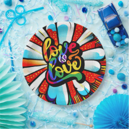 Liebe ist Liebe Pappteller