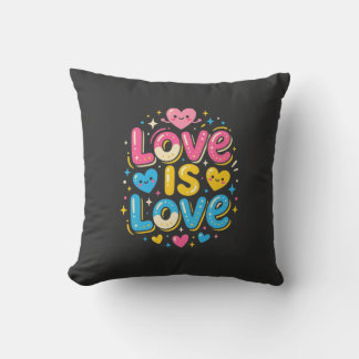 Liebe ist Liebe Positive Pride-Stil-Zitat Kissen