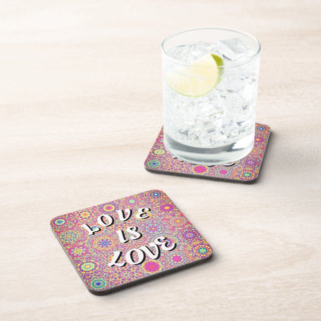 Liebe ist Liebe-Preis-Getränke-Coaster Getränkeuntersetzer (Rechte Seite)