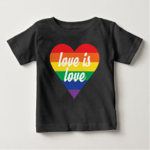 Liebe ist Liebe Pride Heart Baby Shirt