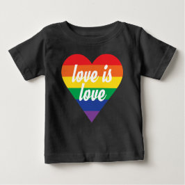 Liebe ist Liebe Pride Heart Baby Shirt