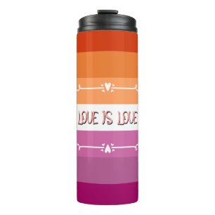 Liebe ist Liebe Pride Monat Thermal Tumbler Thermosbecher